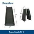 thumbnail image 3 of PetSafe Happy Ride UltraLite Bi-Fold Pet Ramp for Dogs and Cats, 62 in, Portable, Lightweight, 3 of 8
