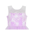 thumbnail image 4 of Flower Girls Dress Purple Illusion Shoulder Wedding Pageant 8 Years, 4 of 6