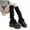 Black, variant on Cute Leg Warmers Knit Flared Leg Sleeves Goth Baggy Cuffs Ankle Heap Socks