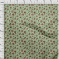 thumbnail image 4 of oneOone Polyester Spandex Mint Green Fabric Floral & Quilting Supplies Print Sewing Fabric By The Yard 56 Inch Wide, 4 of 4