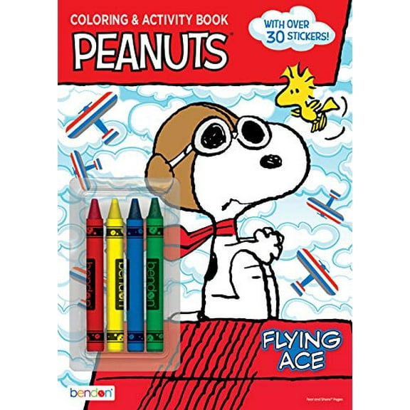 Pre-Owned Peanuts Coloring Book with Crayons, Multicolor, 9781505003550, 1505003555, Paperback,