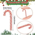 thumbnail image 2 of Scheam Christmas Fake Candy Ornaments 60 Pcs Red White Canes Polymer Clay Handmade Cane Craft 1.2" Mini Christmas Decorations for Home Holiday DIY Xmas Tree Hanging, 2 of 7