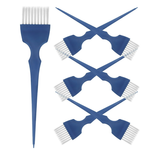 7pcs Random Color Brush Hair Dyeing Tool Hair Coloring Brush Highlights Color Mixing Stirrer Kit For Hairdressing