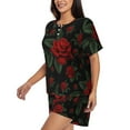 thumbnail image 2 of Xecao Roses print Swimsuit for women, Summer-ready, sporty style.Quick-dry fabric. Many sizes & colors., 2 of 9