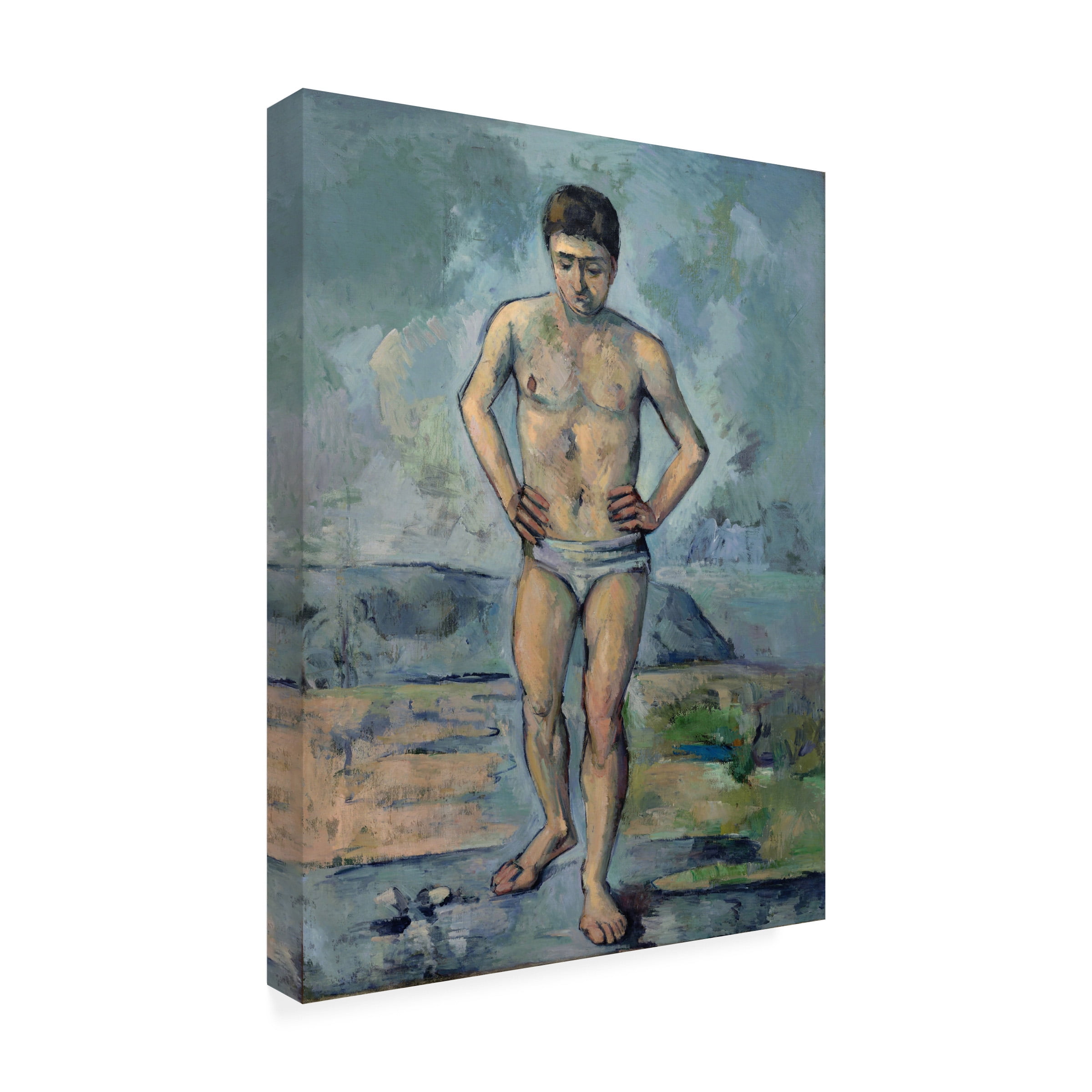 Cezanne 'The Bather' Canvas Art