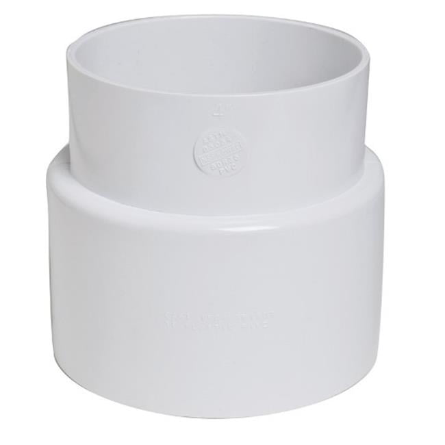 Plastic Trends 4 in. Hub x 4 in. Dia. Hub PVC Hub Adapter