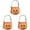 Orange, variant on Halloween Candy Bucket Embroidered Pumpkin Trick or Treat Basket Tote Bag with Bow and Handle Decorative Boo Basket Tote for Holiday Party Favors