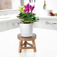 thumbnail image 5 of Taburete de madera mini reforzado versátil para jardines y salas de estar, diseño elegante y funcional, soporte de madera maciza de alta calidad para uso en interiores y exteriores (soporte, 5 of 5