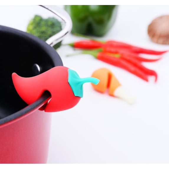 Carrot Leak-proof Lid Lifter Soup Pot Lid Holder Kitchen Utensil Cute Silicone Lid Stand