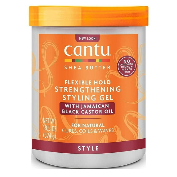 Cantu Jamaican Black Castor Oil Flexible Style Gel 18.5oz (Pack of 3)