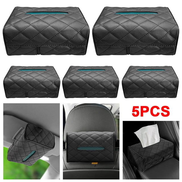 Caja Universal para Pañuelos Coche Soporte Cuero Papel Higiénico Color