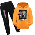 thumbnail image 3 of Nueva sudadera con capucha Monster High Boutique, ropa para correr para niños, sudadera con capucha y pantalones, conjunto de 2 piezas, ropa deportiva para niñas pequeñas, 3 of 5