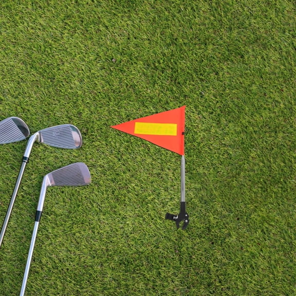 LOLIPPYY Portable Orange Telescopic Flag Pole for Golf Cart Safety and Wheelchair Visibility