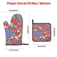thumbnail image 3 of ZICANCN Oven Mitts and Pot Holders Sets, Spring Elegant Floral Baking Sets Kitchen Heat Resistant 4 Pieces, 3 of 8
