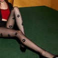 thumbnail image 4 of Osdhezcn Sheer Tights Kisses Control Top Tights High Waist Pantyhose Thigh High Stockings, 4 of 13