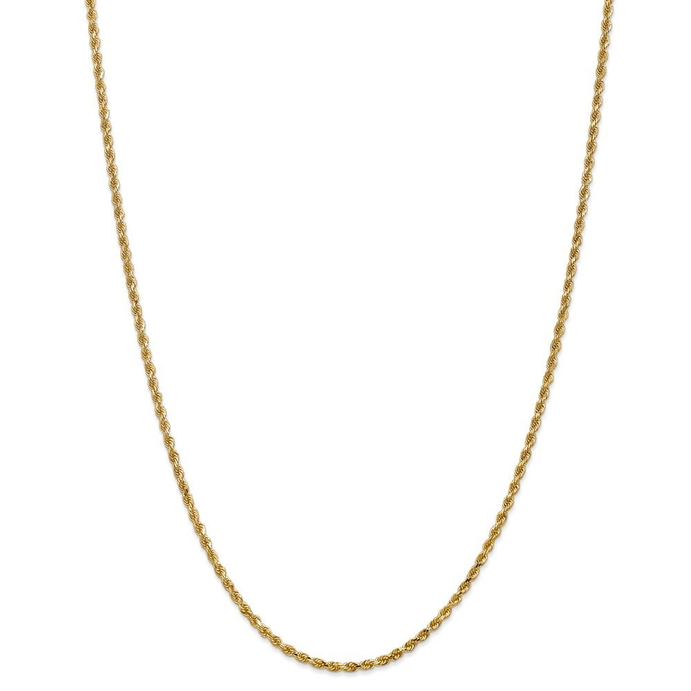 14k Solid Yellow Gold 2mm Flat Open Wheat Chain Necklace with Lobster Claw Clasp American Set Co