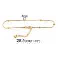 thumbnail image 3 of Pulsera Tobillera Bolitas Malubero Oro 10k Acero Inoxidable, 3 of 3