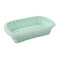 thumbnail image 3 of Cesta organizadora tejida a mano, cesta para servir, cesta portátil multifuncional para refrigerios Verde, 3 of 9