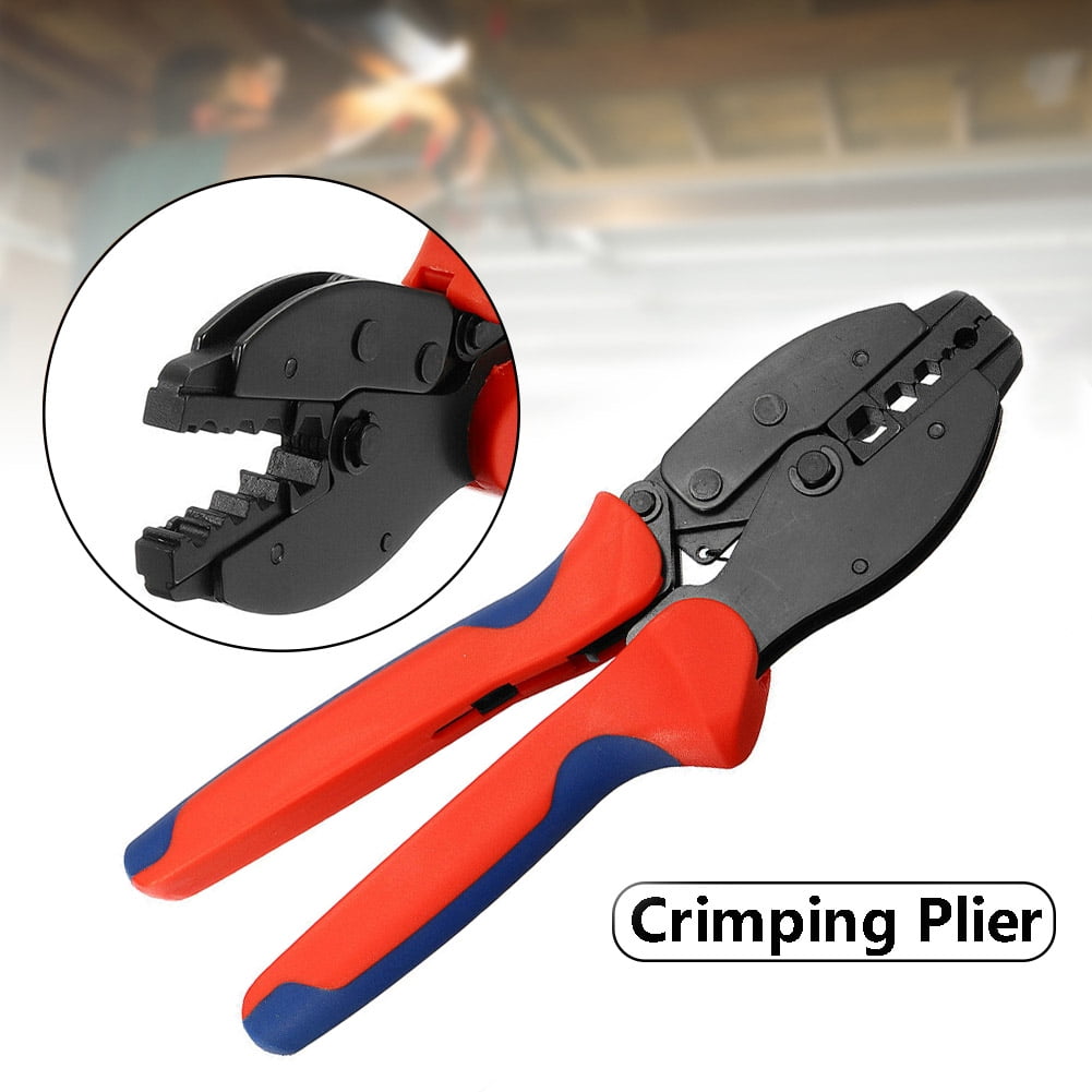 Ratchet Crimper Crimping Pliers 0.1-16mm² Tool Cable For RG58/RG59/RG62/RG140