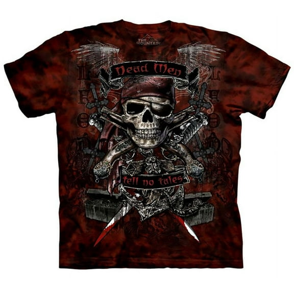 The Mountain T-Shirt Dead Men Skull Bone Tie Dye Shirt