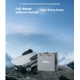 thumbnail image 2 of Two-Way Drone Battery Charging Hub for DJI Mini 4K/Mini 2 - Bigcan Portable Dual Slot Charger with USB Output, Fast Recharging Station for Drone Power Backup and Mobile Devices, 2 of 9