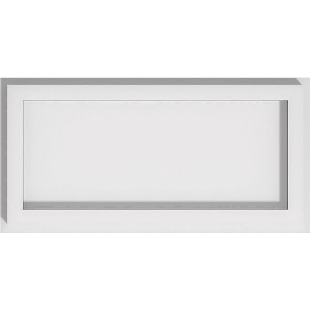 Ekena Millwork CMP12X6RE 6 x 12 in. Rectangle Architectural Grade Médaillon de Plafond Contemporain PVC