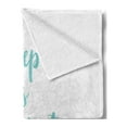 thumbnail image 2 of Nap Saying Soft Flannel Fleece Throw Blanket, Sleep is the Best Calligraphy with a Soft Mandala Motif Background, Cozy Plush for Indoor and Outdoor Use, 60" x 80", Seafoam Pearl, by Ambesonne, 2 of 5