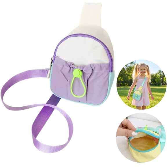 Clossjun Teens Bags Back to School Gifts Fanny Pack Crossbody Bag Adjustable Belt Fashion Waist Packs Daily Wear Travel Shoulder Bags for Teen Purple