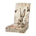 thumbnail image 2 of CaiYueKe Easter Bunny Chair Covers Set, Holiday Dining Decor, Festive Party Chair Slipcovers, Spring Home Table Setting, Washable Decorative Covers for Kitchen Dining Room Gatherings, 2 of 7