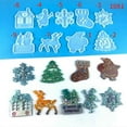 thumbnail image 4 of Christmas Keychain Silicone Mold With Hole Keyring Pendant Handmade Mold, 4 of 5