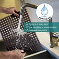 thumbnail image 3 of Kitchen Sink Mat - 2Pack Adjustable Sink Protector Mat for Kitchen Ceramic/Stainless Steel Sink, Easy to Clean, DIY Cut, 3 of 5