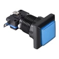 thumbnail image 4 of Botón de empuje para juegos 34x34 cuadrado 12V interruptor de botón iluminado LED con microswitch para juegos de video de arcade azul 1 pieza, 4 of 6