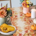 thumbnail image 4 of Thanksgiving Pumpkin Table Runner, Autumn Thanksgiving Kitchen Dining Table Decoration for Home Party Decor 13x60 Inches, 4 of 9