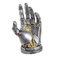 thumbnail image 3 of Estatua de mano robótica, adorno de mesa, artesanía, soporte para mando de juegos, escultura para oficina, chimenea, regalo de inauguración de la casa M, 3 of 8