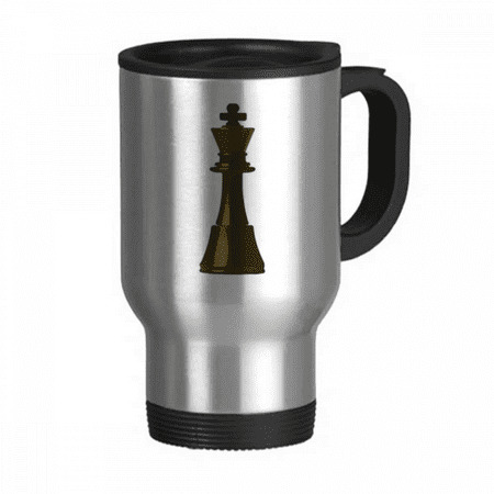 

Bronze Chess Soldier Board Game Match Travel Mug Flip Lid Stainless Steel Cup Car Tumbler Thermos