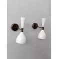 thumbnail image 3 of Theuniqueart Mid Century Italian Diabolo 2-Light Brass Wall Sconce 2 Count, 3 of 4