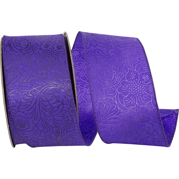 Reliant Ribbon - 94459W-064-40F, Ribbon, Purple, 2-1/2 Inch, 10 Yards