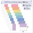 thumbnail image 2 of Sticky Index Tabs,  Pastel Sticky Tabs for Notebooks, Page Markers, Page Tabs for Binders, Page Tabs Sticky Tabs for Books, Notebook Tabs, Book Sticky Tabs for Notebooks, 2 of 6