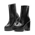 thumbnail image 1 of Botin Tacon Alto Para Dama Salamandra Negro Con Plataforma negro 26, 1 of 6