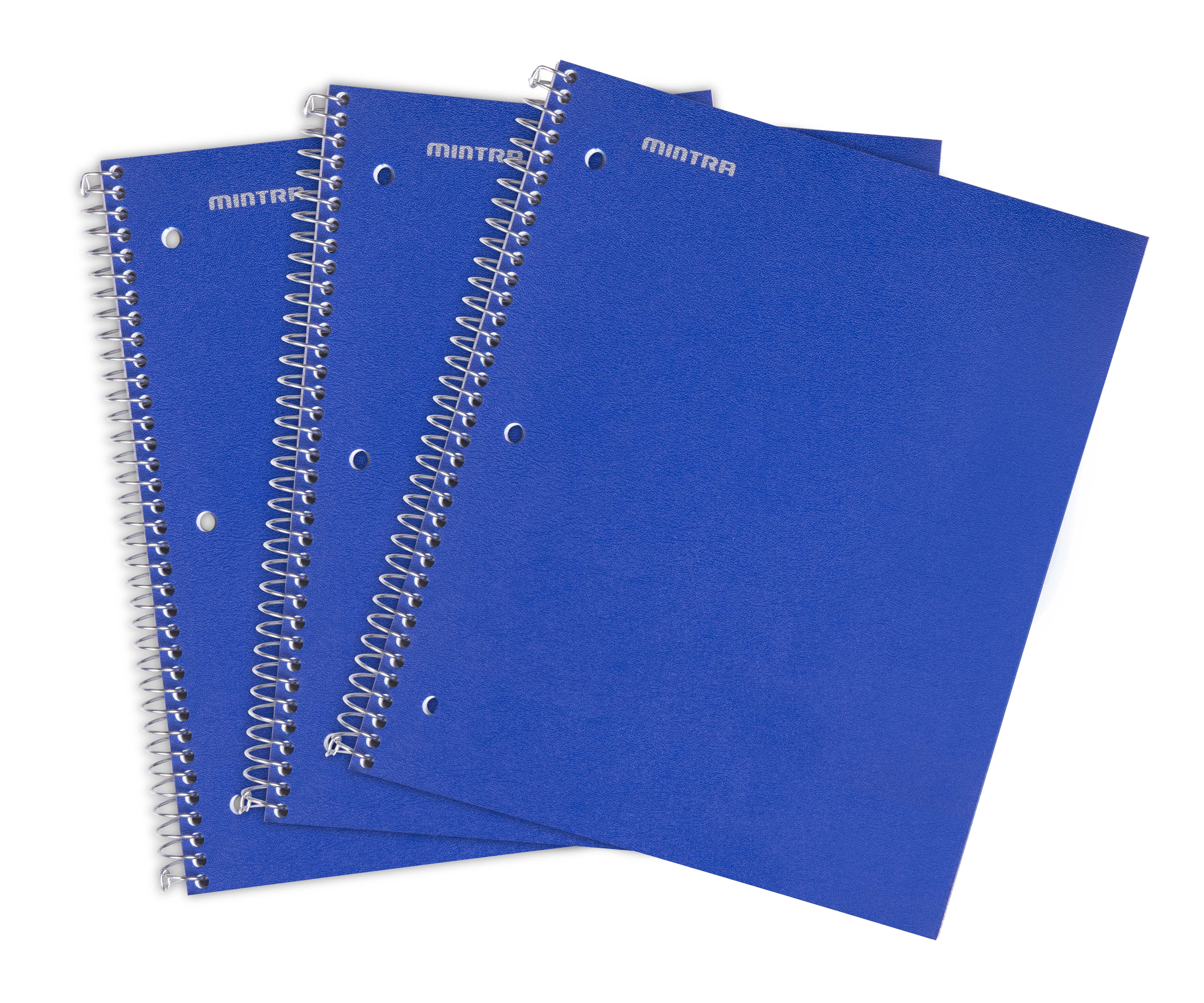 Mintra Office Durable Spiral Notebooks (6257) 1 Subject (Blue, Wide