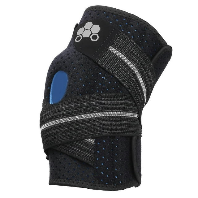 Genouillère de protection pour le sport, support d'articulation du genou pour la course à pied, coussinet de compression en silicone, gris
