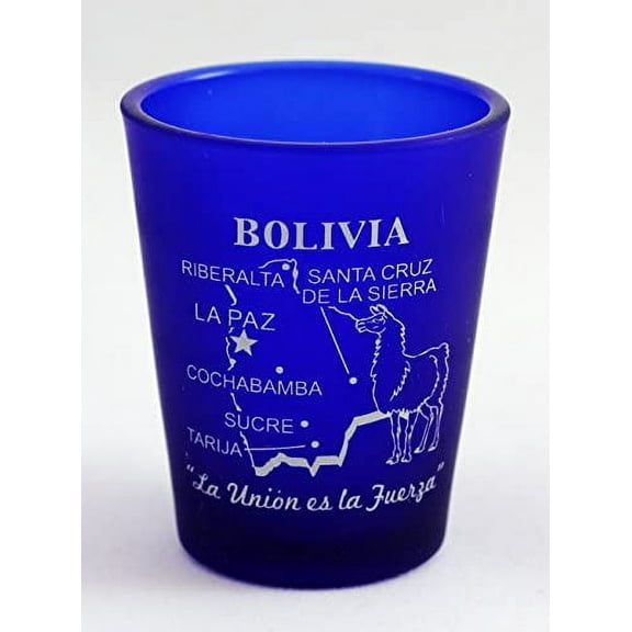 Bolivia Cobalt Blue Frosted Shot Glass