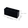 thumbnail image 2 of BESTYASH Organizador Acrílico Negro Con Compartimentos Para Brochas Maquillaje Y Bolígrafos En Escritorio, 2 of 8