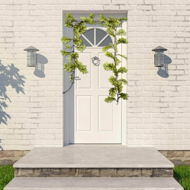 JJKBVCLO Fall Flowers Hanging Maple Leaf Vines For Seasonal Home Decoration Indoor Outdoor Mantle Table Porch