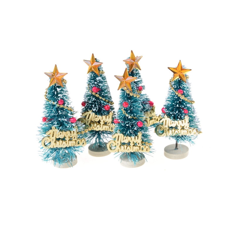 24cm 9.5" Pine Christmas Tree Artisan Miniature Dollhouse Decor 