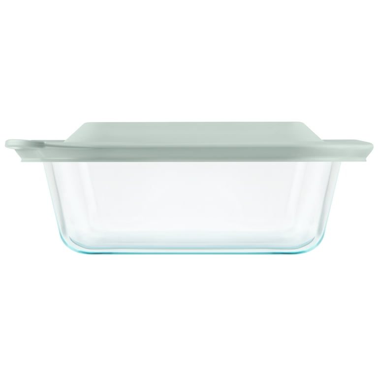 Pyrex® Deep 8 Square Glass Baking Dish with Sage Green Lid