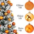thumbnail image 5 of 12/24/36 piezas de bolas de Navidad, decoración para fiestas de Año Nuevo, adornos para árboles de Navidad, adornos colgantes para el hogar, regalos de Navidad, 5 of 5