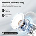 thumbnail image 3 of Bluetooth 5.4 Earphones,Wireless Earbuds Sports Earphones Built-in Microphone with Ear Hook 50 Hours Play Time Earbuds LED Display Charging Case, Waterproof Design, Suitable for Running and Fitness,, 3 of 7