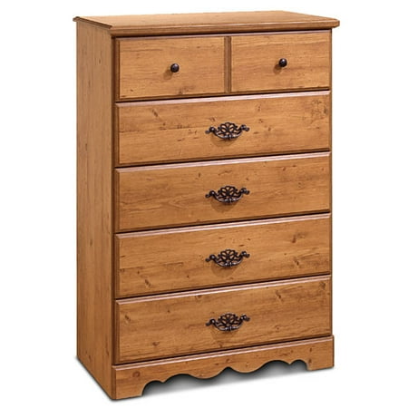 South S Prairie 5 Drawer Dresser Country Pine South S Prairie 5 Drawer Dresser Country Pine