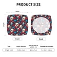 thumbnail image 6 of Lsque Skull red flower blue Printed Square Couch Cushion Covers, Floral Sofa Cushion Covers Replacement, Stretch Couch Covers for Couch-16.9in, 6 of 9